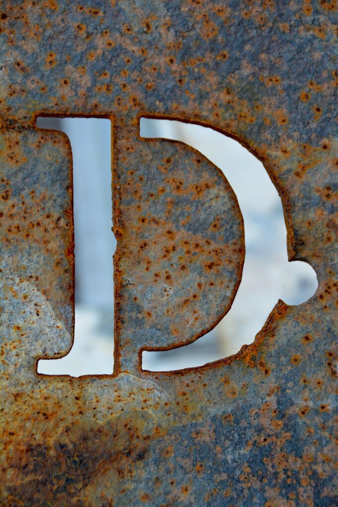 letter d, alphabet, letter, learning, d, words, metal, read, capital, abc, weathered, vintage, rusty, steel, place, antique, old, texture, aged, nobody, distressed, vertical, text, brown, writing, font, design, sign, education, brown education, brown learning, brown writing, brown reading, brown letter, letter d, letter d, letter d, letter d, letter d